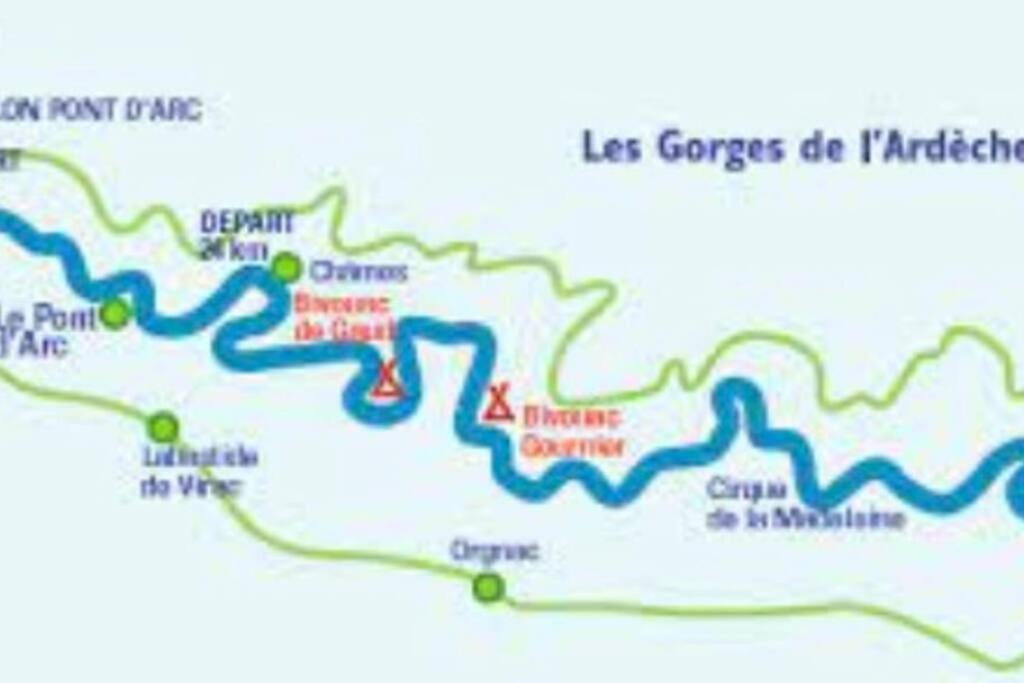 살라바스 La O'Liso Gorges De L'Ardeche 빌라 외부 사진
